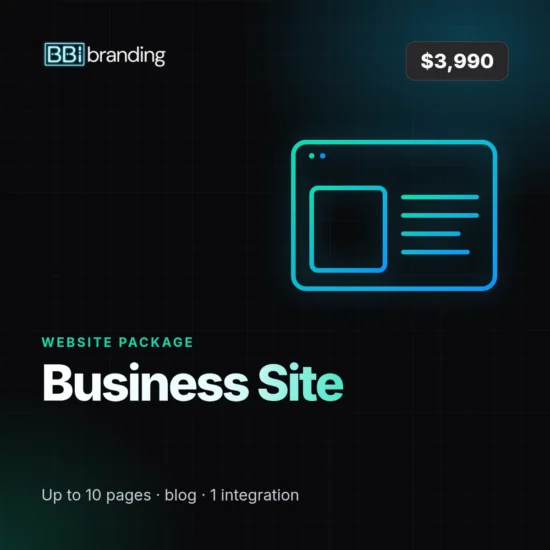 Business Site, $3,990: Bin Bin Ink product graphic