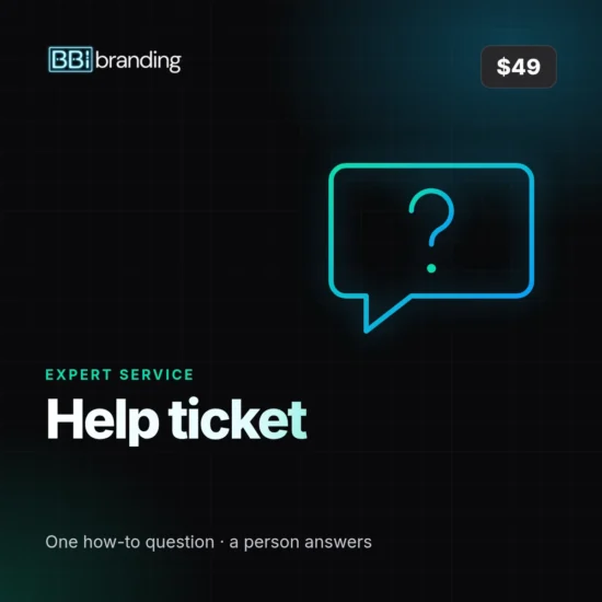 Help ticket, $49: Bin Bin Ink product graphic