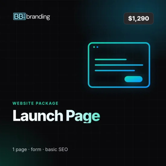 Launch Page, $1,290: Bin Bin Ink product graphic
